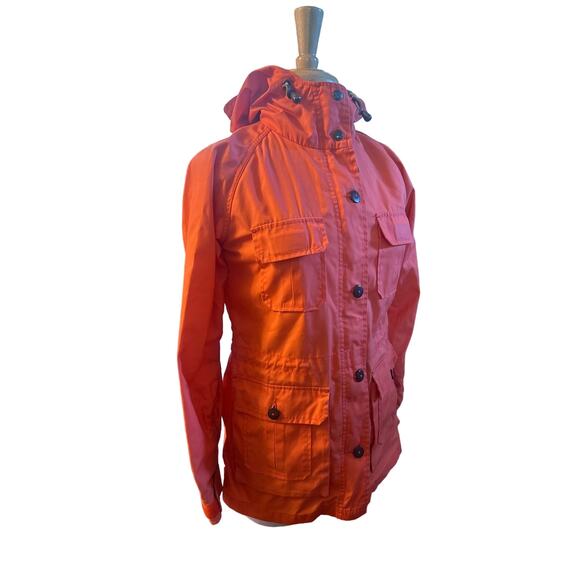 Women S Madewell Trailwear Penfield Hudson Wax Cloth Pink Utility Jacket Coat